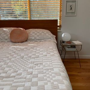 Dusen Dusen Check Coverlet & Shams